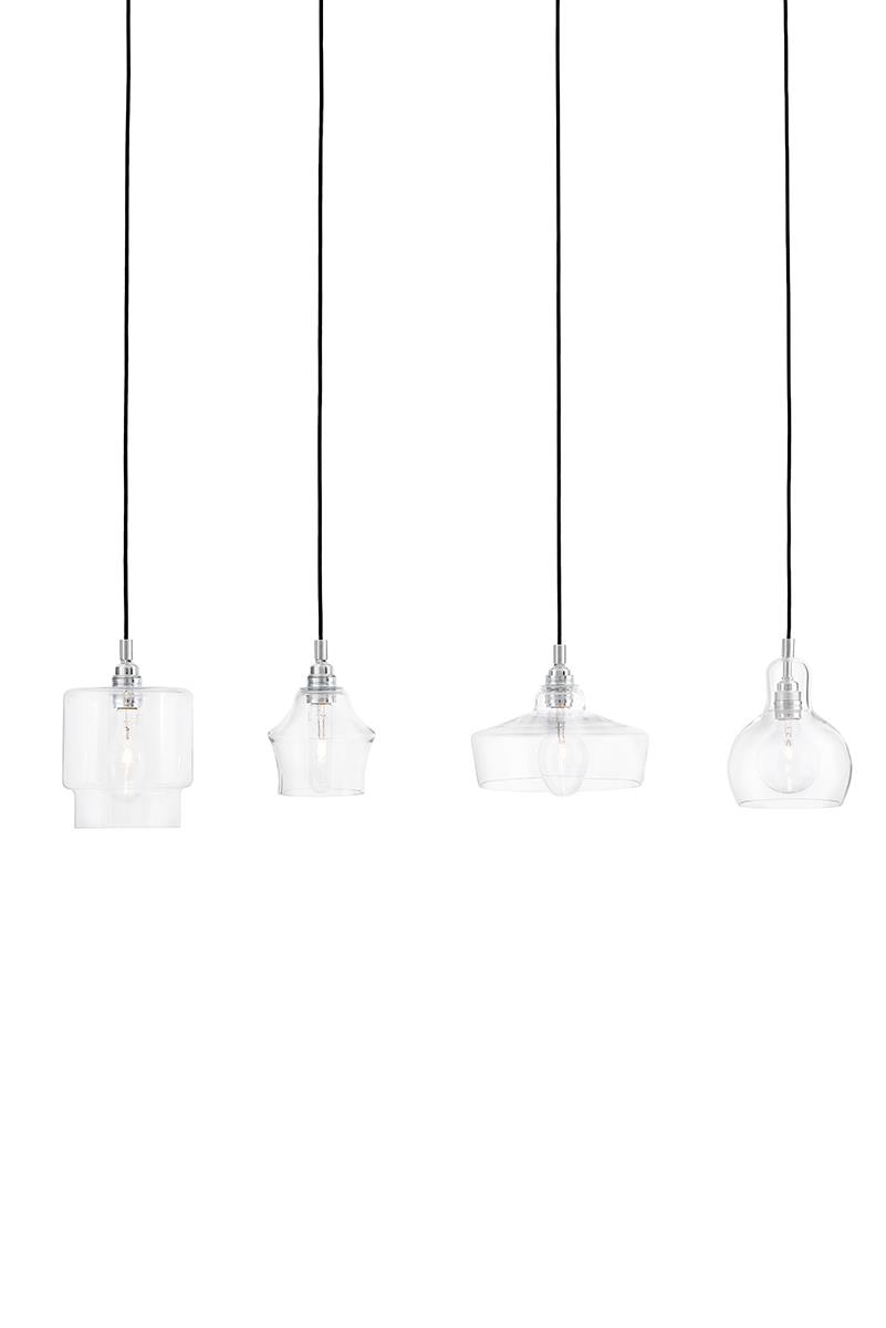 LONGIS CHROM 4 on strip pendant light