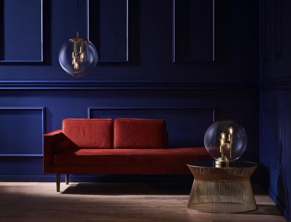 Lampa wisząca kula SURYA KASPA czarna, Kaspa