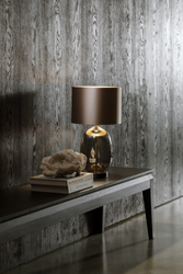 SALVADOR BLACK brown table lamp