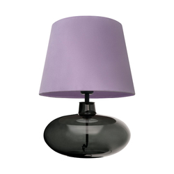 SAWA VELVET NEW violet table lamp, smoky base