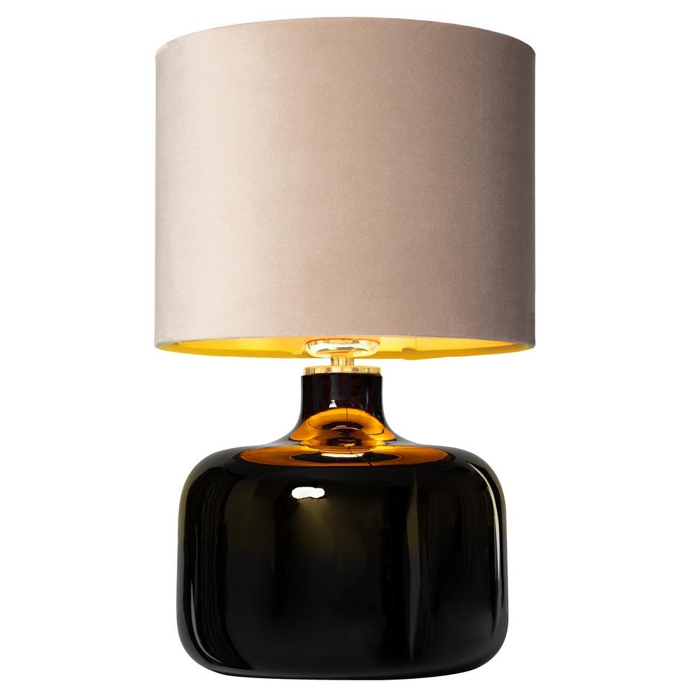 LORA table lamp beige, black base