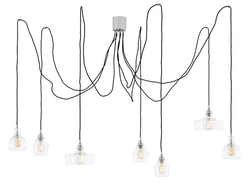 Lampa sufitowa wisząca LONGIS SPIDER KASPA chrom, Kaspa