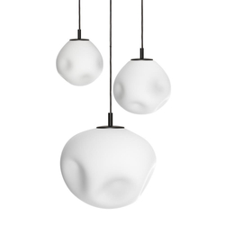 CLOE 3 three-point pendant lamp matte black