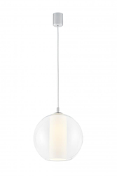 Lampa wisząca MERIDA M biała, 30 cm