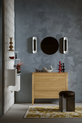 Wall lamp APOLIN 45 cm, black and white