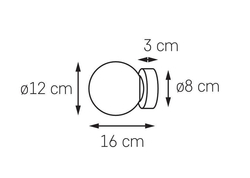 Kinkiet ASTRA złoty