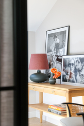 SAWA table lamp gray, graphite base