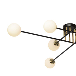 Lampa sufitowa ASTRA 8 czarna