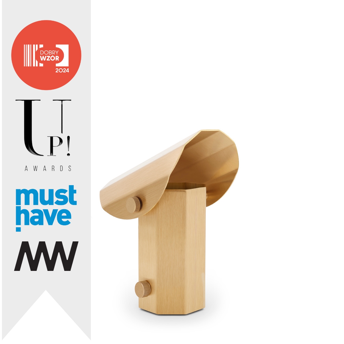 APOLIN 18 cm table lamp, brushed brass