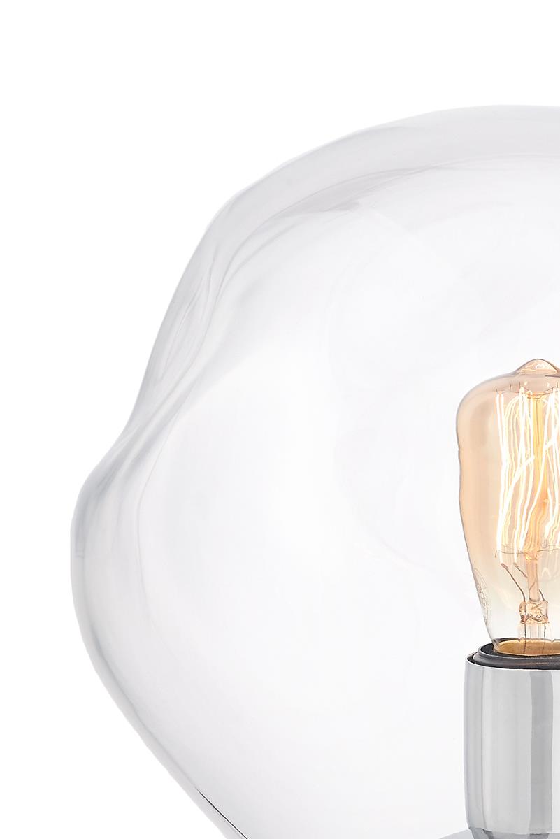 AVIA KASPA clear glass table lamp, Kaspa