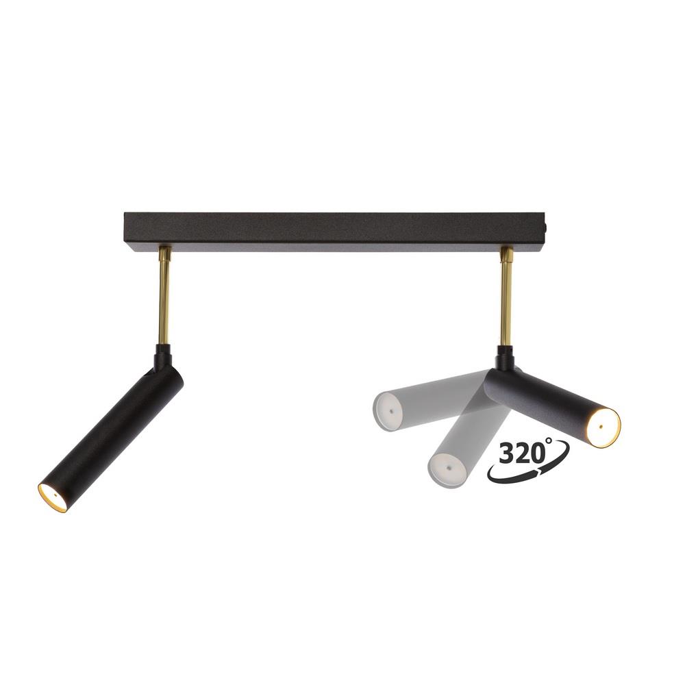 LARS 2 two-point ceiling spotlight black