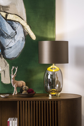 SALVADOR table lamp brown, gold finish