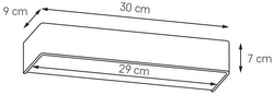 FLAT LED wall lamp white