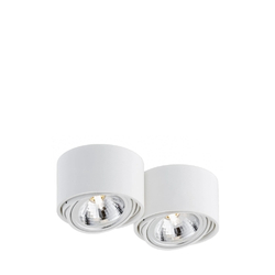 LUMOS 2 two-point ceiling spotlight white, 28 cm