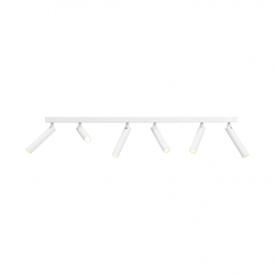 ROLL 6 six-point ceiling lamp white
