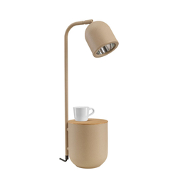 BOTANICA WOOD beige desk lamp
