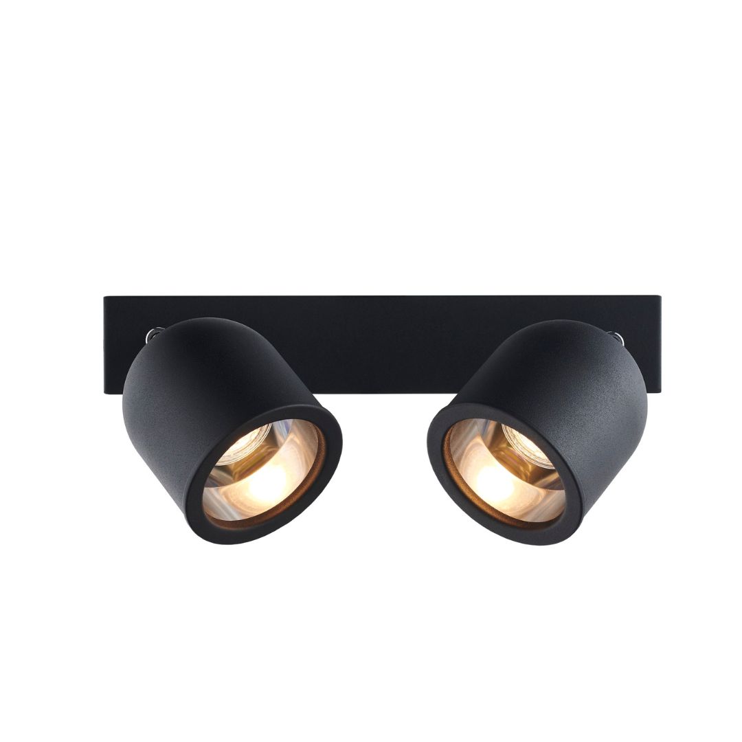 SPARK 2 two-point ceiling spotlight black