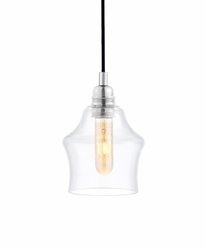 Lampa wisząca trzypunktowa LONGIS CHROM 3 na listwie