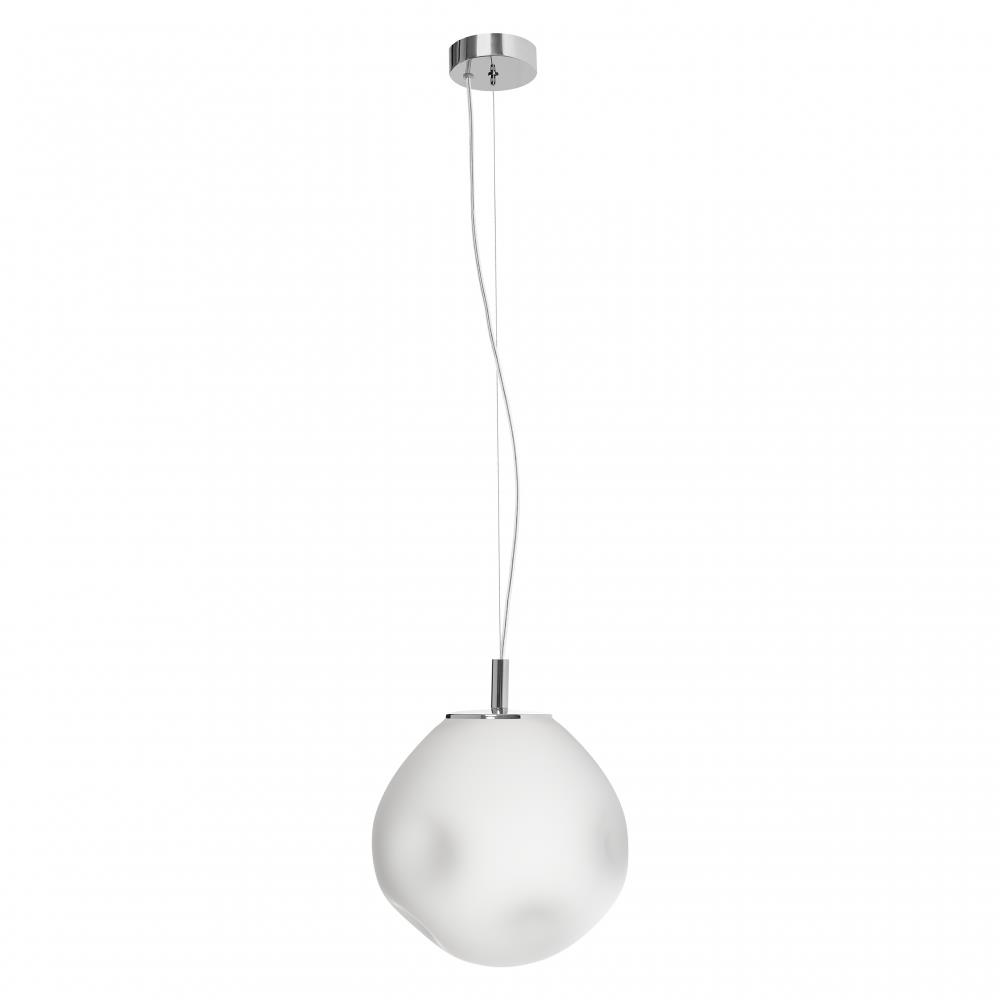 CLOE S chrome pendant lamp, 25 cm