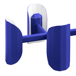 APOLIN cobalt multi-arm pendant lamp