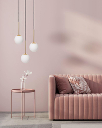 Lampa wisząca trzypunktowa LAMIA 3 złoto, czarny przewód
