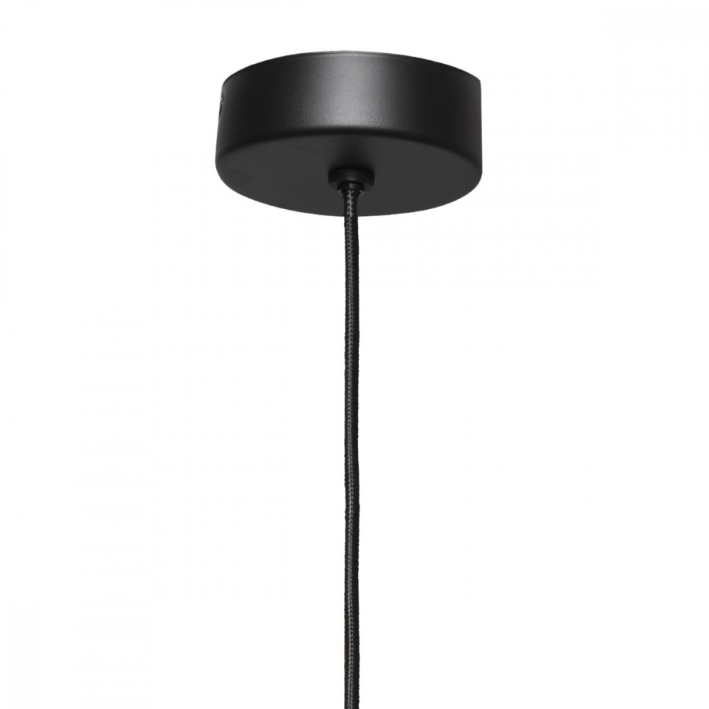 AVIA BLACK M smoky pendant lamp, 30 cm