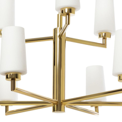 GRANDE gold nine-arm chandelier