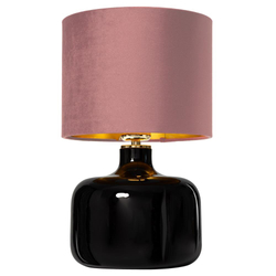 LORA table lamp pink, black base