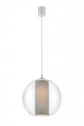 MERIDA L gray pendant lamp, 35 cm