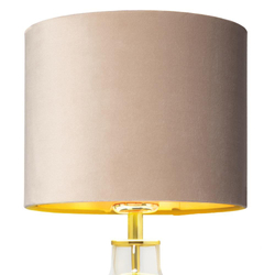 LORA table lamp beige, transparent base