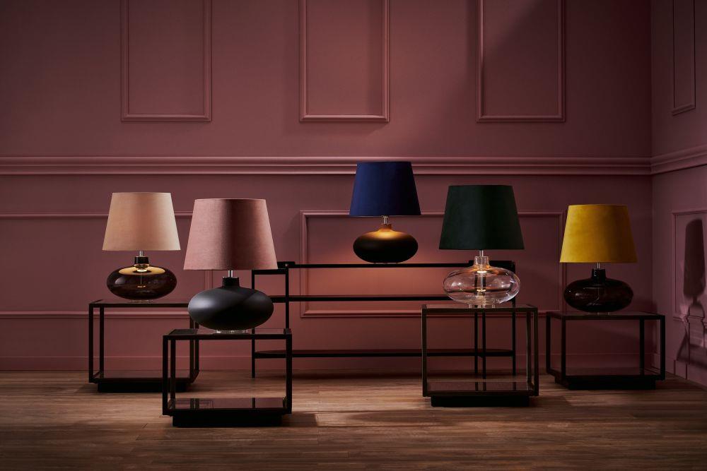 Lampa stołowa szklana SAWA VELVET KASPA zielona, Kaspa