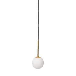 LAMIA pendant lamp gold, black wire