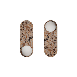 Oval wall lamp LEGRA IP44, cream