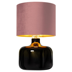 LORA table lamp pink, black base