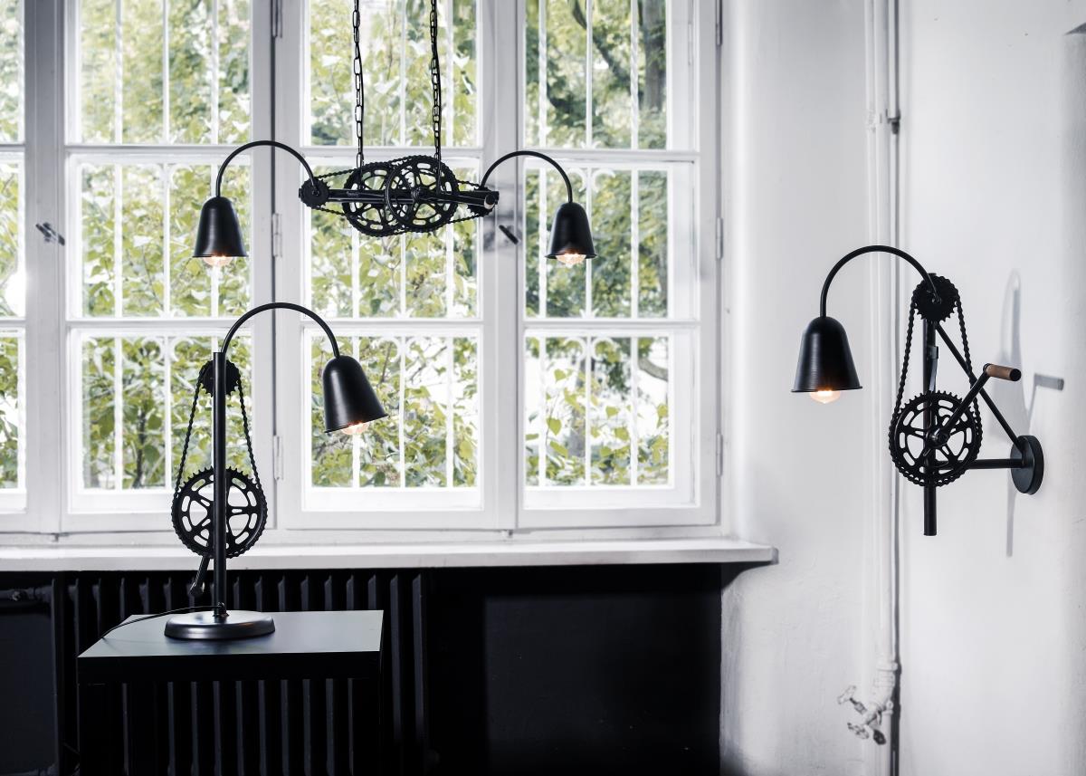 BIKE KASPA black pendant lamp, Kaspa