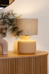 LORA table lamp flax, beige base