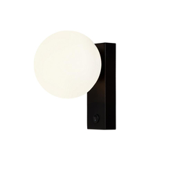 Wall lamp GIGI black, with switch