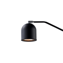 Wall lamp PURO black, on a cantilever, with an on/off switch