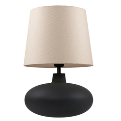 SAWA table lamp beige, graphite base