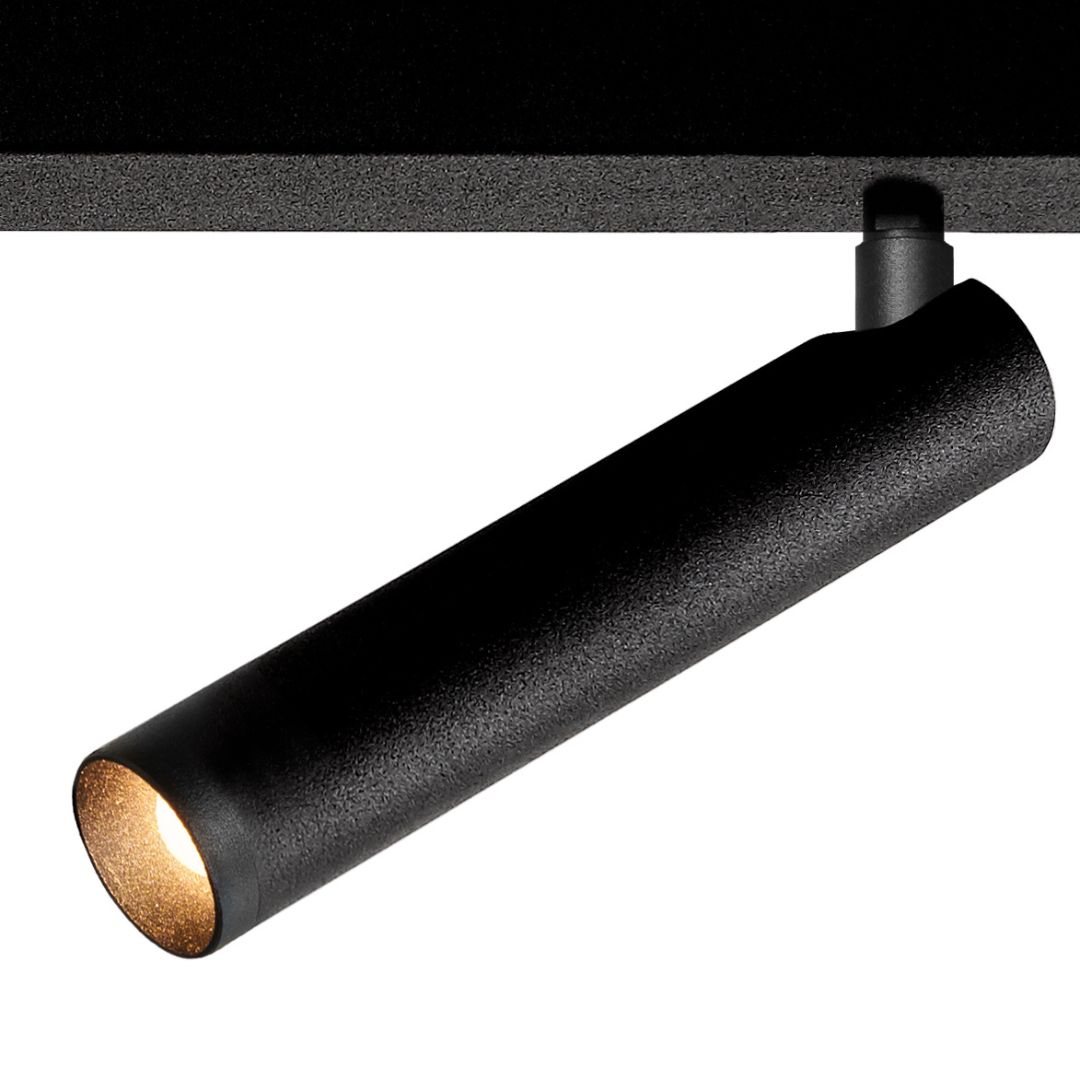 ROLL 2 two-point ceiling lamp black