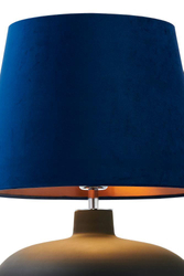 SAWA VELVET KASPA navy blue glass table lamp, Kaspa