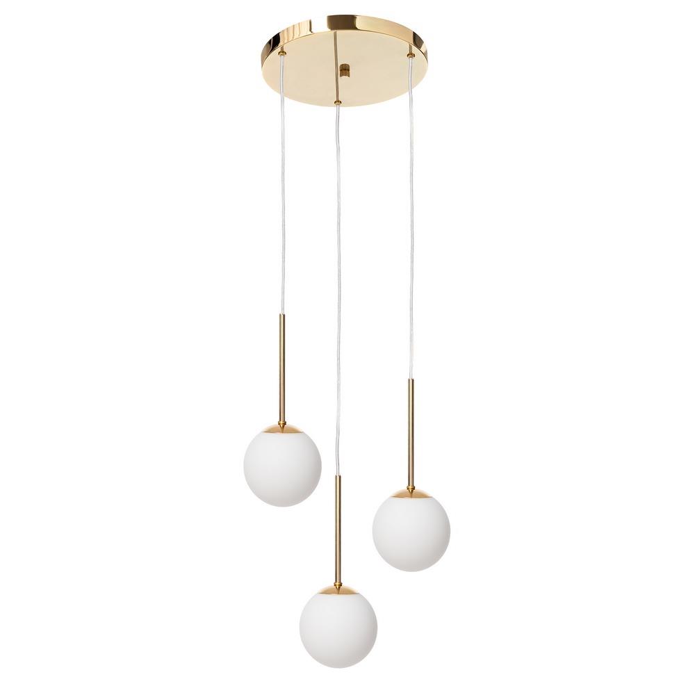 LAMIA 3 KASPA translucent gold pendant lamp, Kaspa