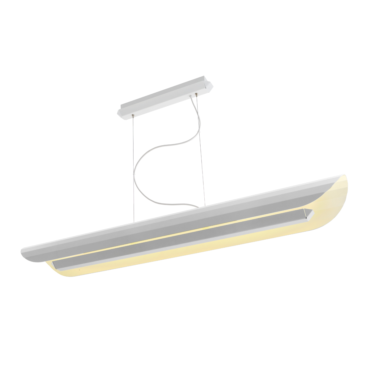 APOLIN 120 cm linear pendant lamp, white