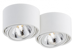 LUMOS 2 two-point ceiling spotlight white, 28 cm