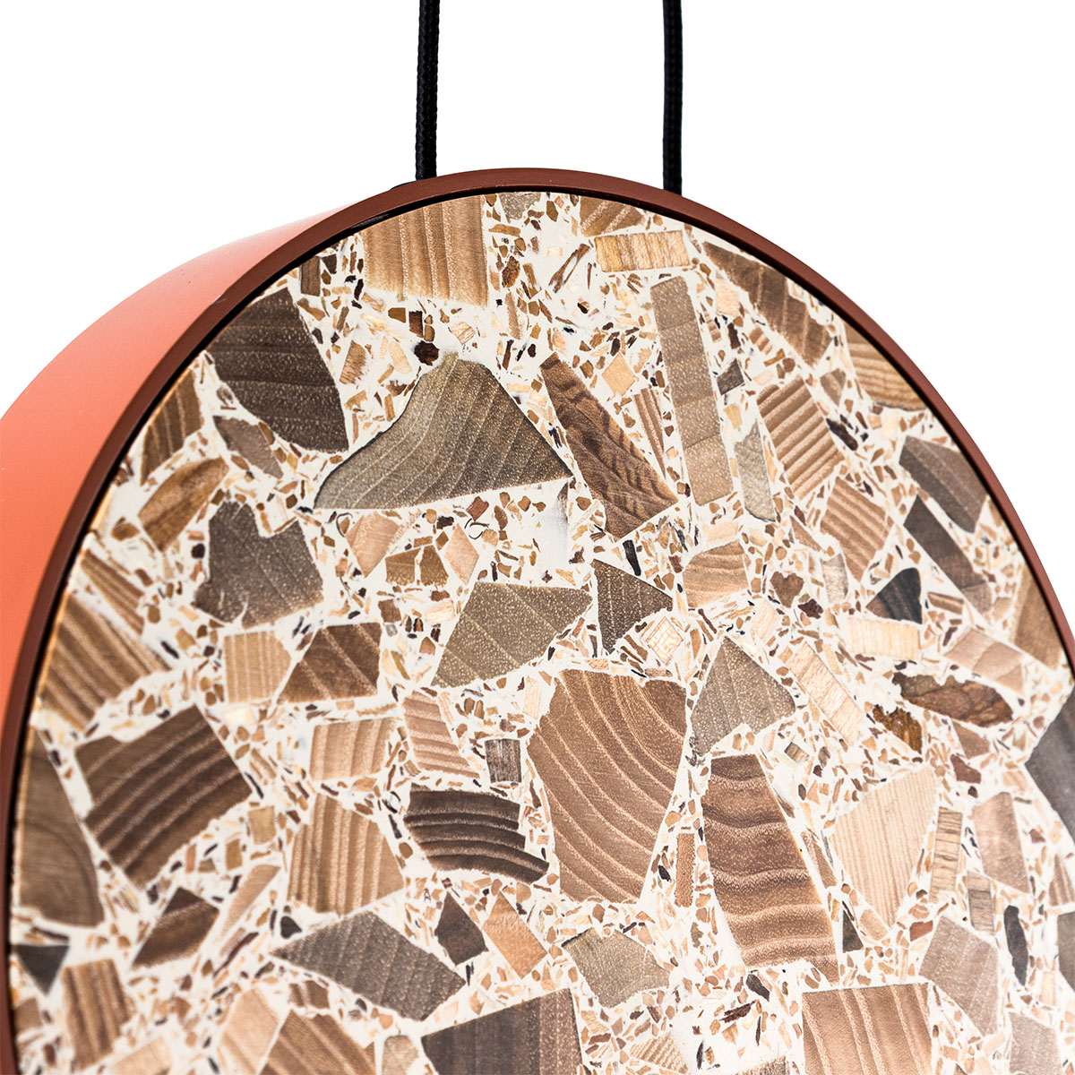 Lampa wisząca okrągła LEGRA IP44, terakota