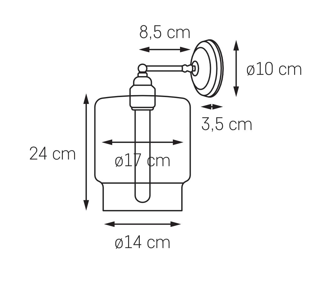 Wall lamp LONGIS CHROM IV