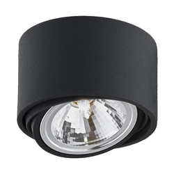 LUMOS 1 single point ceiling spotlight black