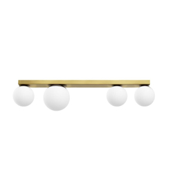 GIGI brass four-point ceiling lamp, 75 cm
