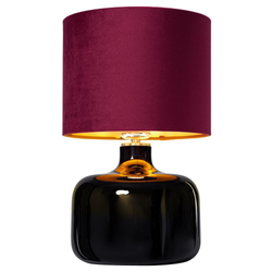 LORA table lamp maroon, black base