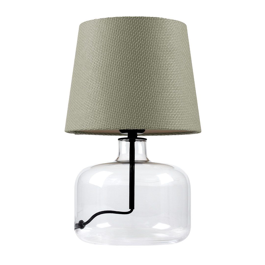 GAJA table lamp sage, transparent base